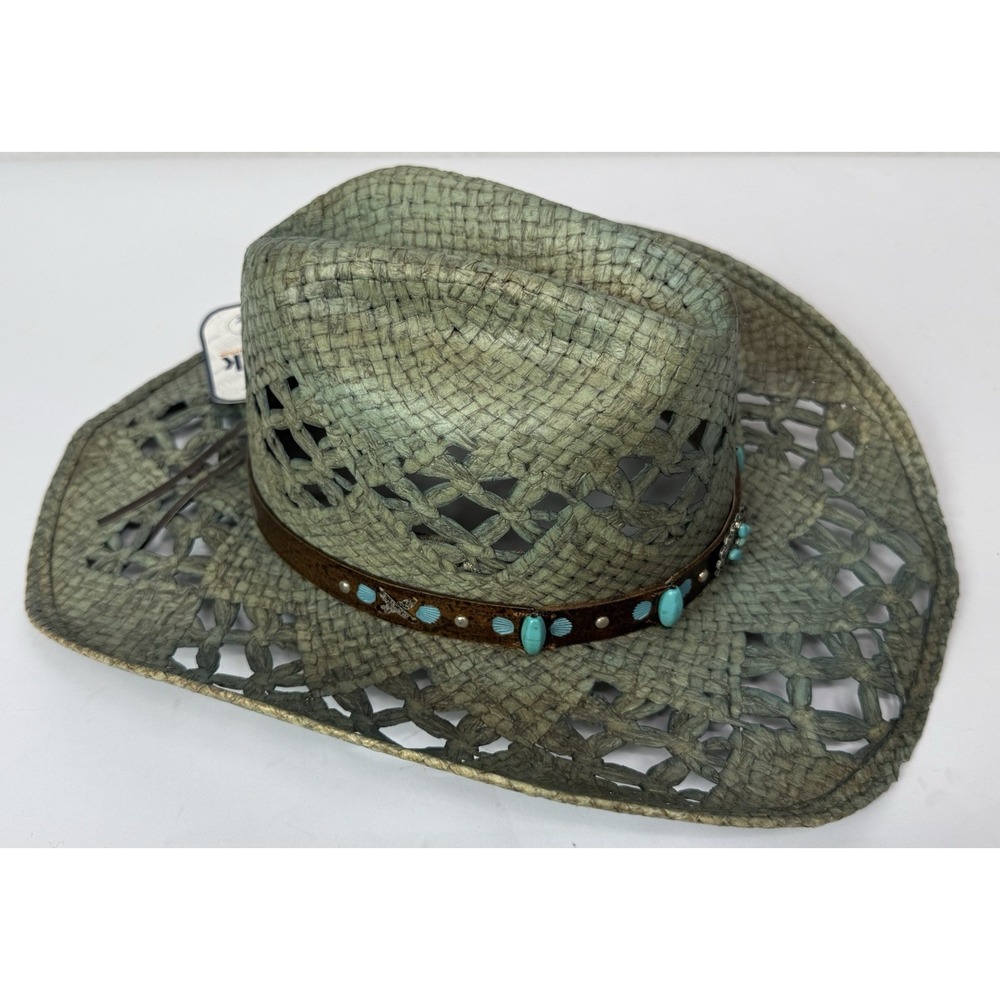 NEW Bullhide Hats 2974 Run A Muck Collection Wild And Blue Blue Cowboy Hat Small